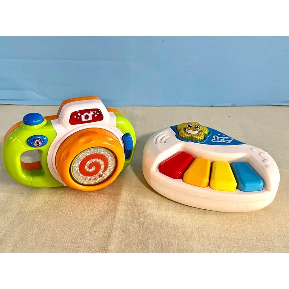 Toddler lights & sounds toys piano & camera rattler play infant